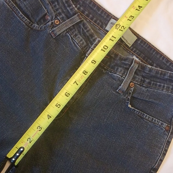 Levi Strauss Signature Bootcut Denim Blue Jeans 12 - Picture 3 of 8